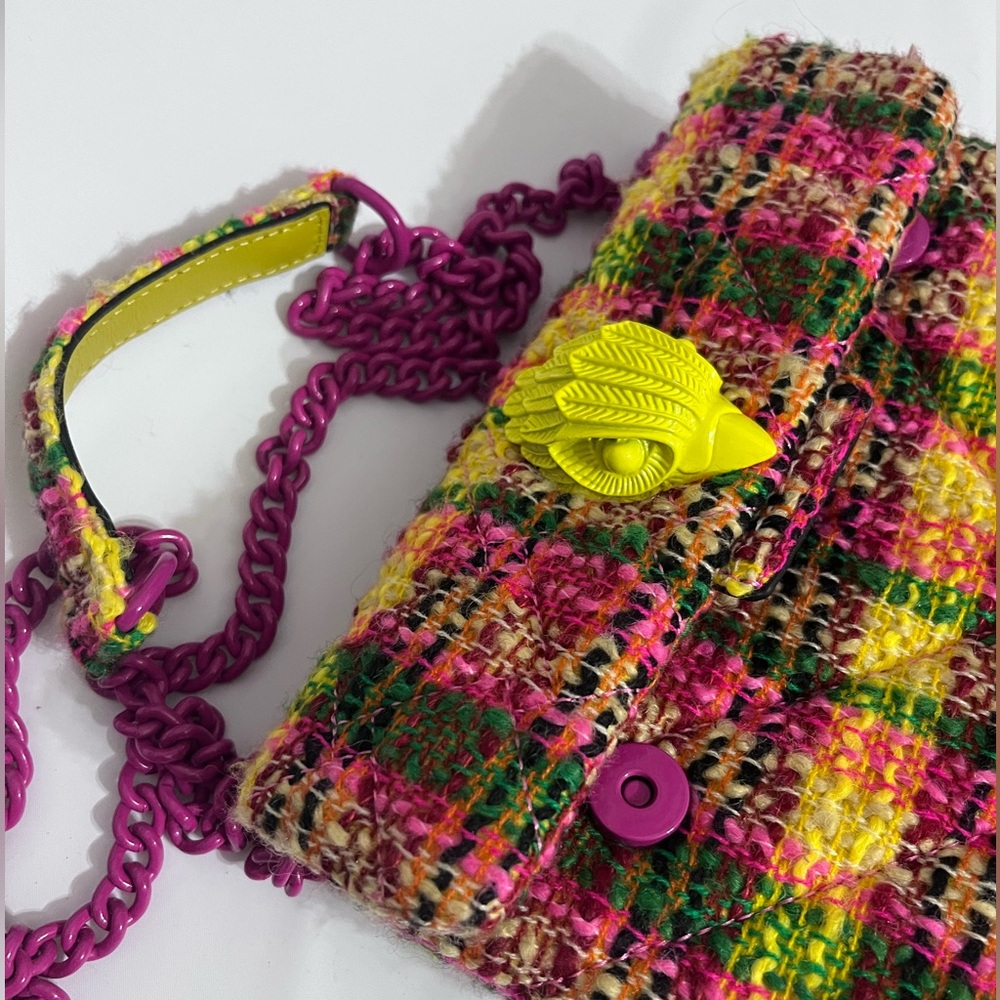 Multicolor Plaid Kurt Geiger Cross Body
